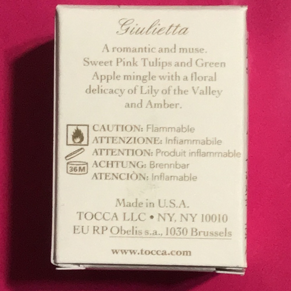 Tocca Giulietta Eau De Parfum  By Tocca .17oz/5ml BNIB NEW Women - Picture 2 of 5